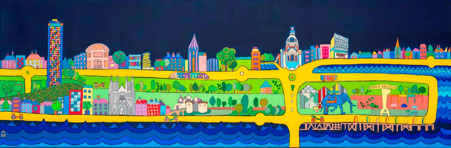 Peinture : Nantes noche